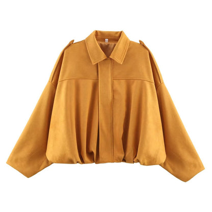 Women's Cinched Waist Shoulder Tab Bomber Jacket Pants Set