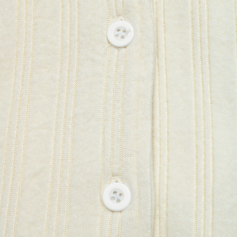 Solid Contrast Trim Sailor Collar Button Midi Dress