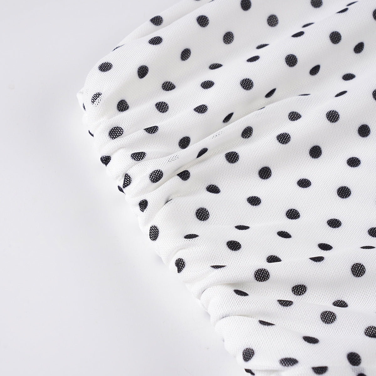 Y2K Low Rise Polka Dot Ruffle A-Line Mini Skirt