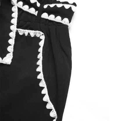 High Waist Wide Leg Drawstring Casual Pants