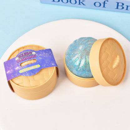 Glitter Dumpling Squishy Stress Ball Sensory Fidget Toy