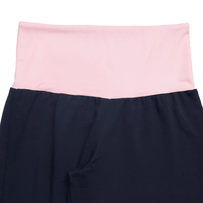 Summer Tube Top Two-Piece Set – Colorblock Lounge Pants