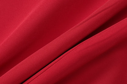 Red Off Shoulder Long Sleeve Mini Dress with Bow Detail