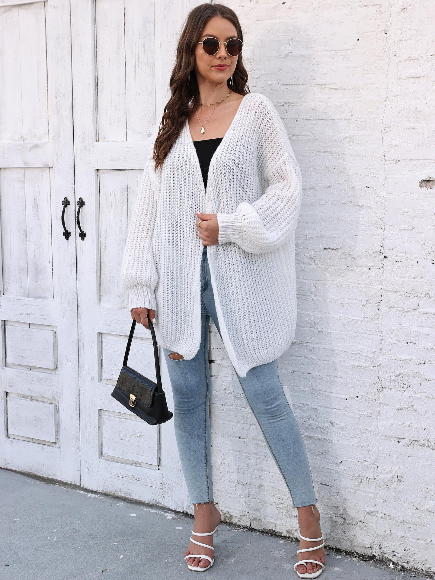 Women's Thick Coat Sweater Women's Cardigan Loose Lazy Style
