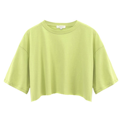 Summer Crop Cotton Tee Women’s Short Sleeve Street Style