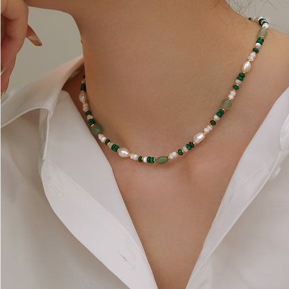 Handmade Freshwater Pearl Beaded Choker Necklace
