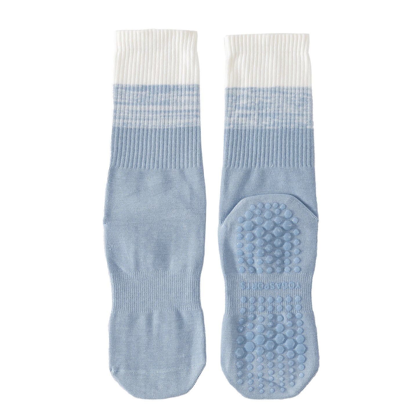 Womens Stripe Grip Pilates Socks Non Slip Yoga Socks