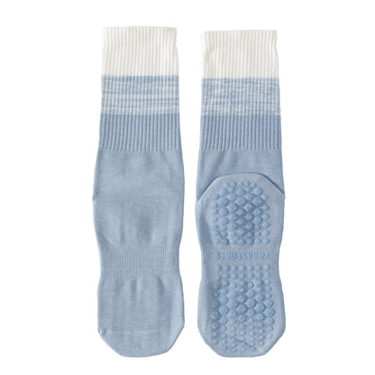 Womens Stripe Grip Pilates Socks Non Slip Yoga Socks
