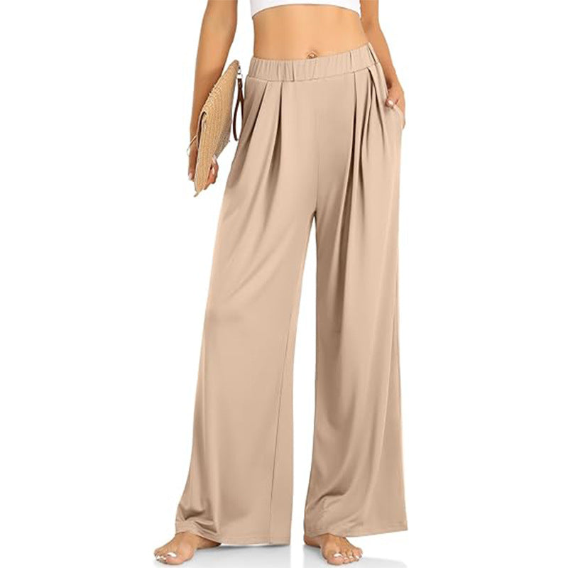Women's High-Waist Wide-Leg Lounge Yoga Pants