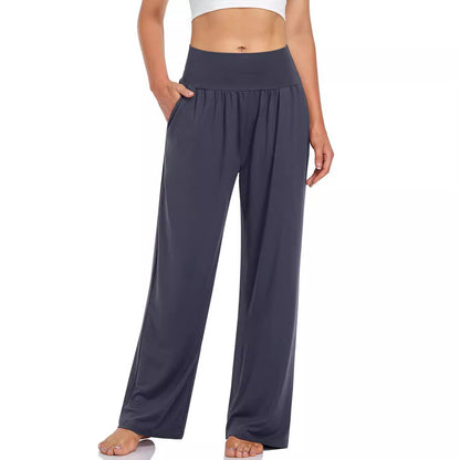 Women's High Waisted Wide Leg Yoga Pants with Pockets