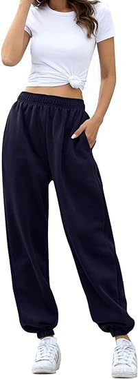 High Waist Loose Fit Sweatpants | Casual Jogger Pants Women