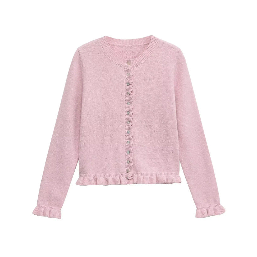 Women's Button Front Knit Cardigan Classic Layering Sweater