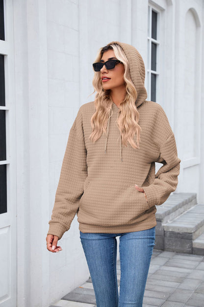Casual Oversized Hooded Sweatshirt with Pockets for Women