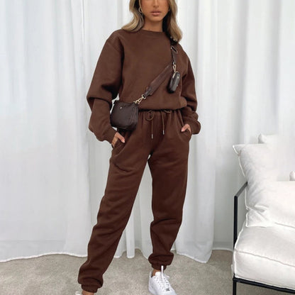 Women's Oversized Crewneck Sweatshirt & Jogger Lounge Set