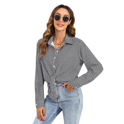 Women's Plaid Button Down Shirt Long Sleeve Casual