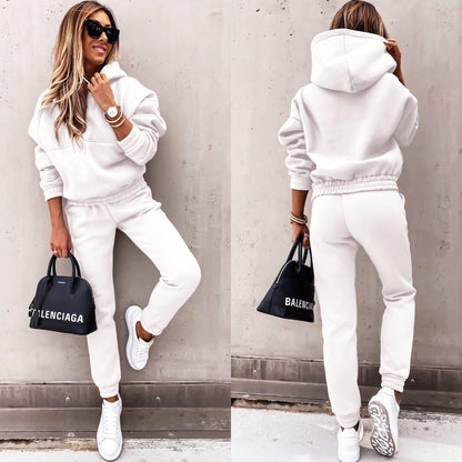 Women's 2 Piece Hoodie Joggers Casual Sweatsuit