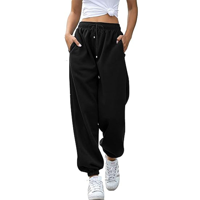 High Waist Loose Fit Sweatpants | Casual Jogger Pants Women