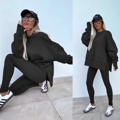 Oversized Sweatshirt and Leggings Two Piece Set