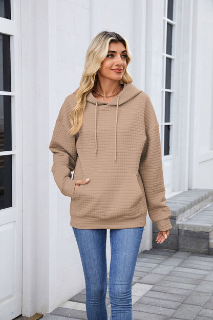 Casual Oversized Hooded Sweatshirt with Pockets for Women