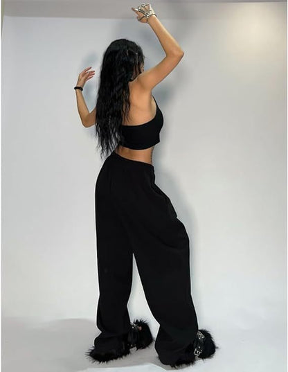 Cozy Wide Leg Sweatpants for Fall Lounge & Streetwear