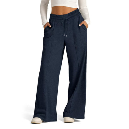 Wide Leg Sweatpants Women High Waisted Drawstring Pants