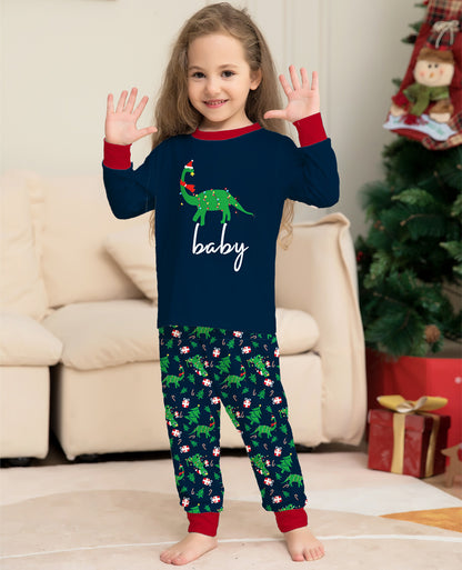 Alphabet Animal Parent-child Outfit Printed Loungewear Christmas Pajamas