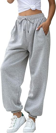 High Waist Loose Fit Sweatpants | Casual Jogger Pants Women