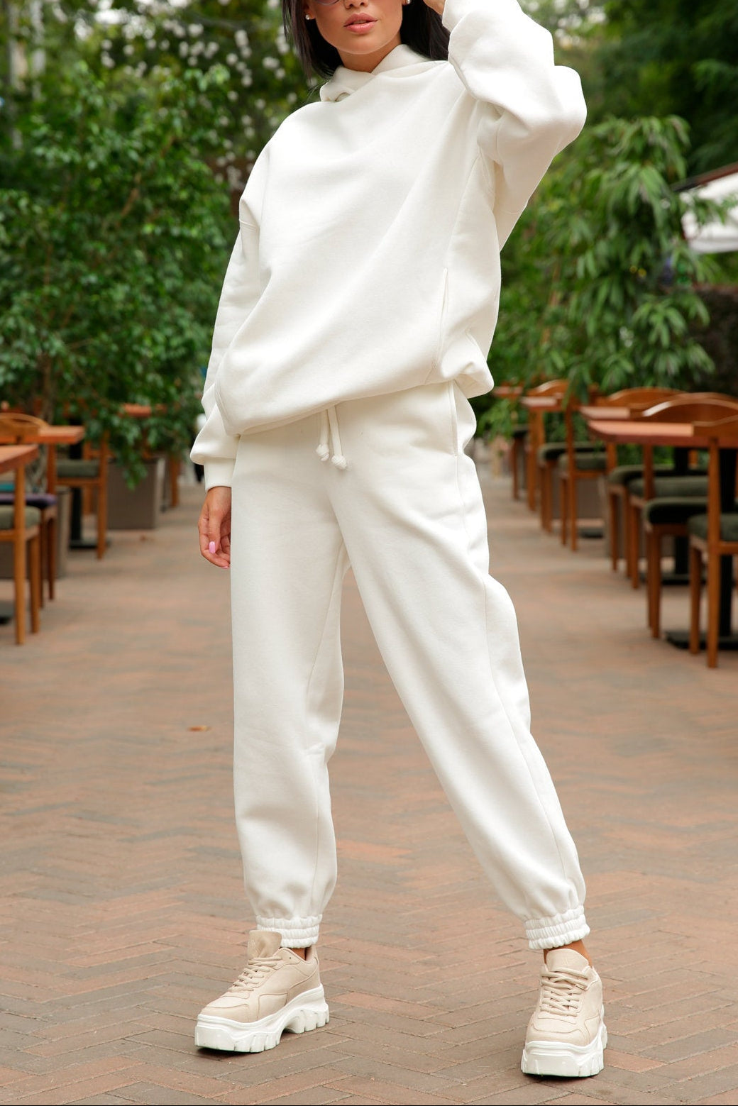 Women's Oversized Hoodie Jogger Set Casual Two Piece Outfit