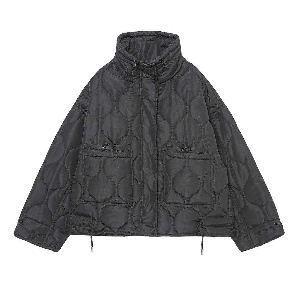 Women's Oversized Streetwear Quilted Utility Jacket