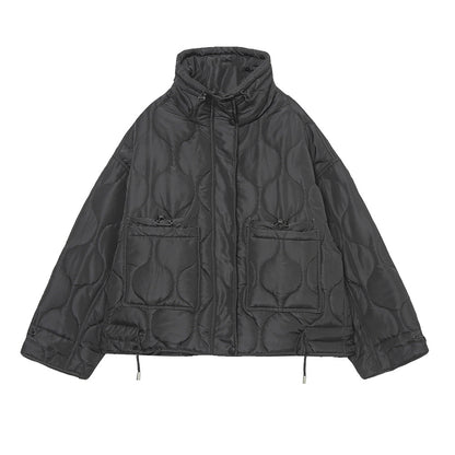 Women's Oversized Streetwear Quilted Utility Jacket