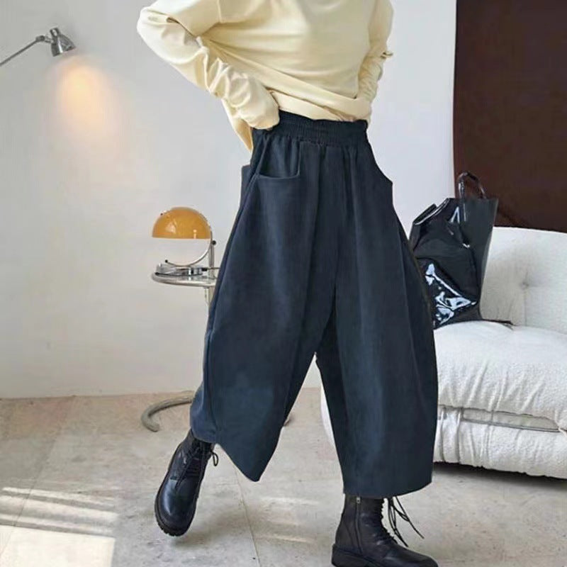 Women's Plus Size Wide Leg Baggy Casual Pants