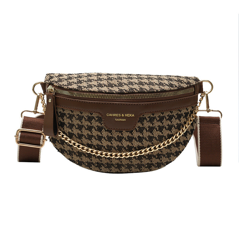 PU Leather Waist Bag Ladies Crossbody Bag Fashion Chain Wallet Shoulder bag Casual Chest Bag