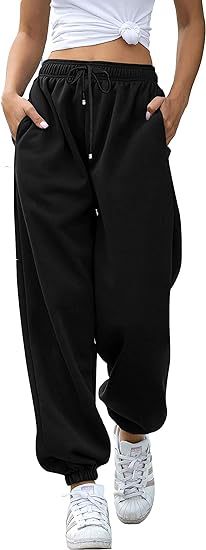 High Waist Loose Fit Sweatpants | Casual Jogger Pants Women