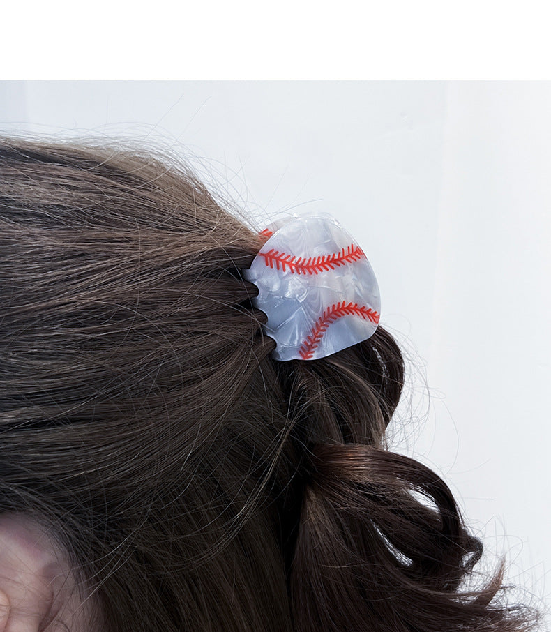 Game Day Hair Claw Clips Basketball Soccer Baseball Tennis