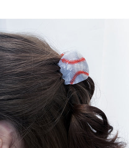 Game Day Hair Claw Clips Basketball Soccer Baseball Tennis