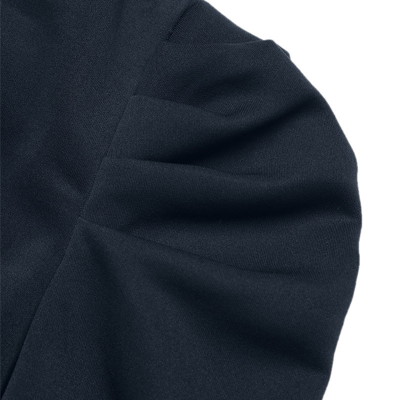 Puff Sleeve Hoodie Women Casual Pullover Sweatshirt Top