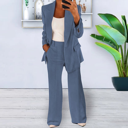 Women's 2 Piece Blazer Pants Set Business Casual
