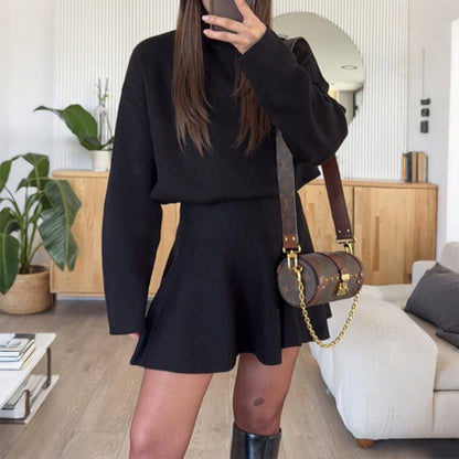 Women's Sweater Skirt Set Casual Knit Two Piece