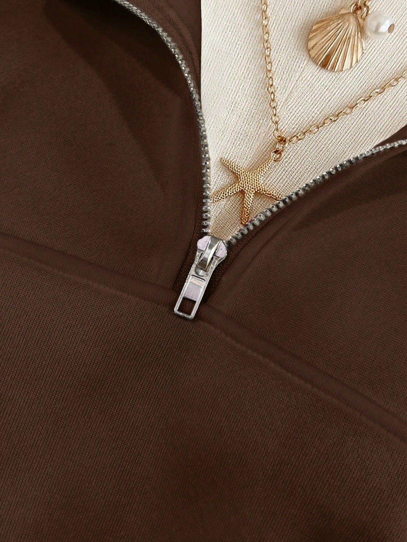 Half Zip Pullover Sweatshirt Oversized Y2K Long Sleeve