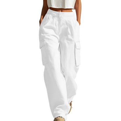 High Waisted Cargo Pants Women Wide Leg Y2K Utility