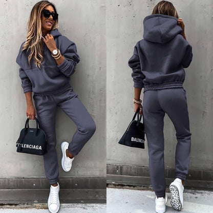 Women's 2 Piece Hoodie Joggers Casual Sweatsuit