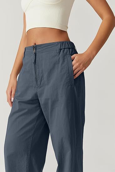 Women's High-Waisted Loose Straight-Leg Cargo Pants – Casual Streetwear