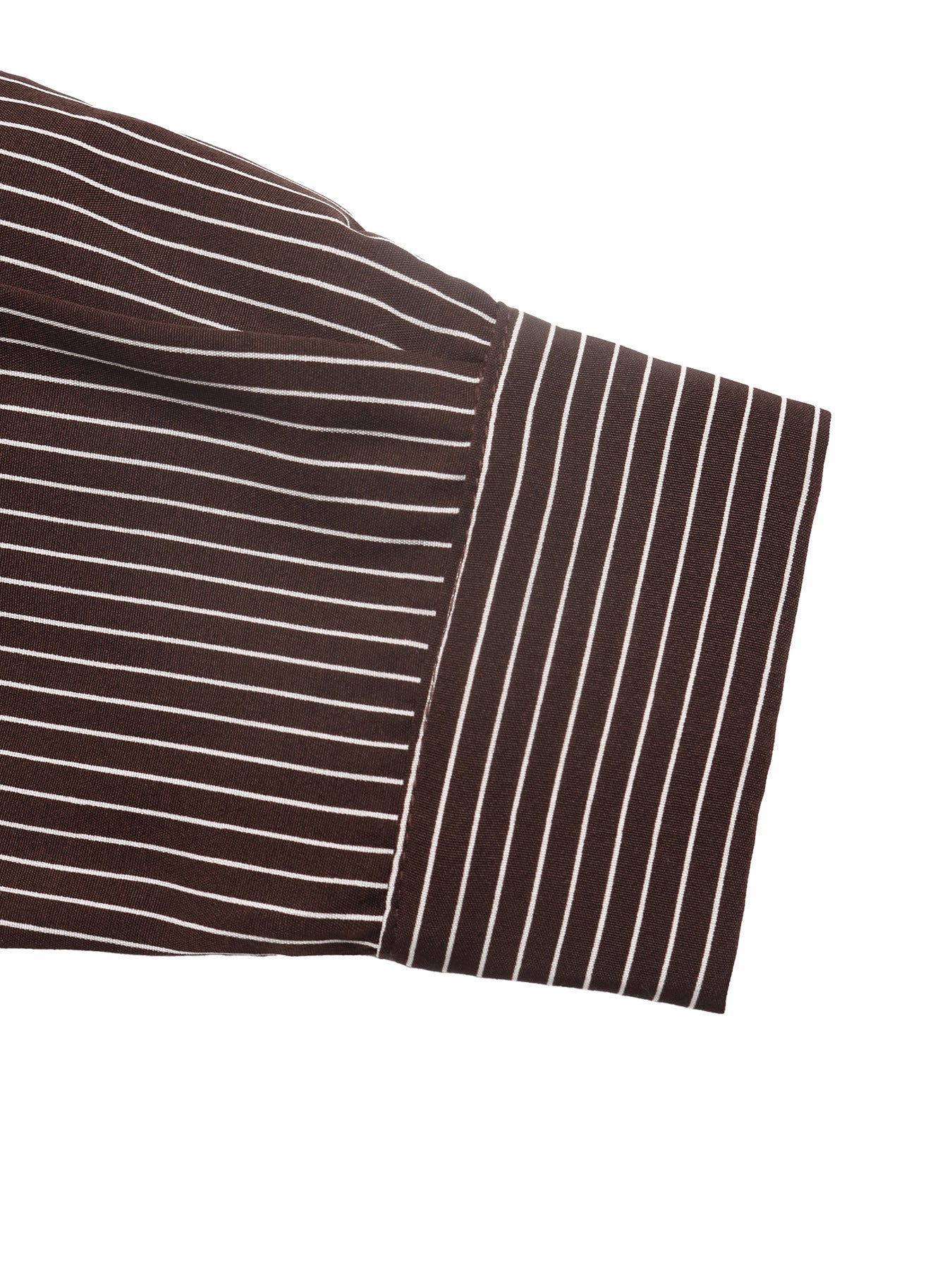 Striped Shirt Jumpsuit Button Front Cropped Pants