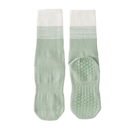 Womens Stripe Grip Pilates Socks Non Slip Yoga Socks