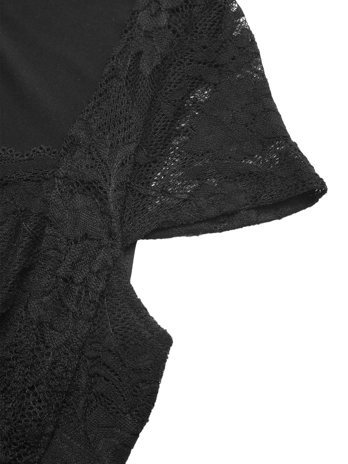 Lace V Neck Bodysuit Sexy Short Sleeve Bodycon Top