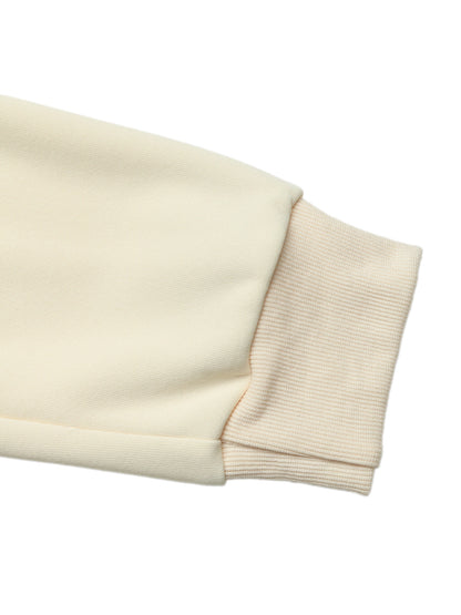 Women's Solid Bow Sweatshirt Organza Crew Neck Pullover