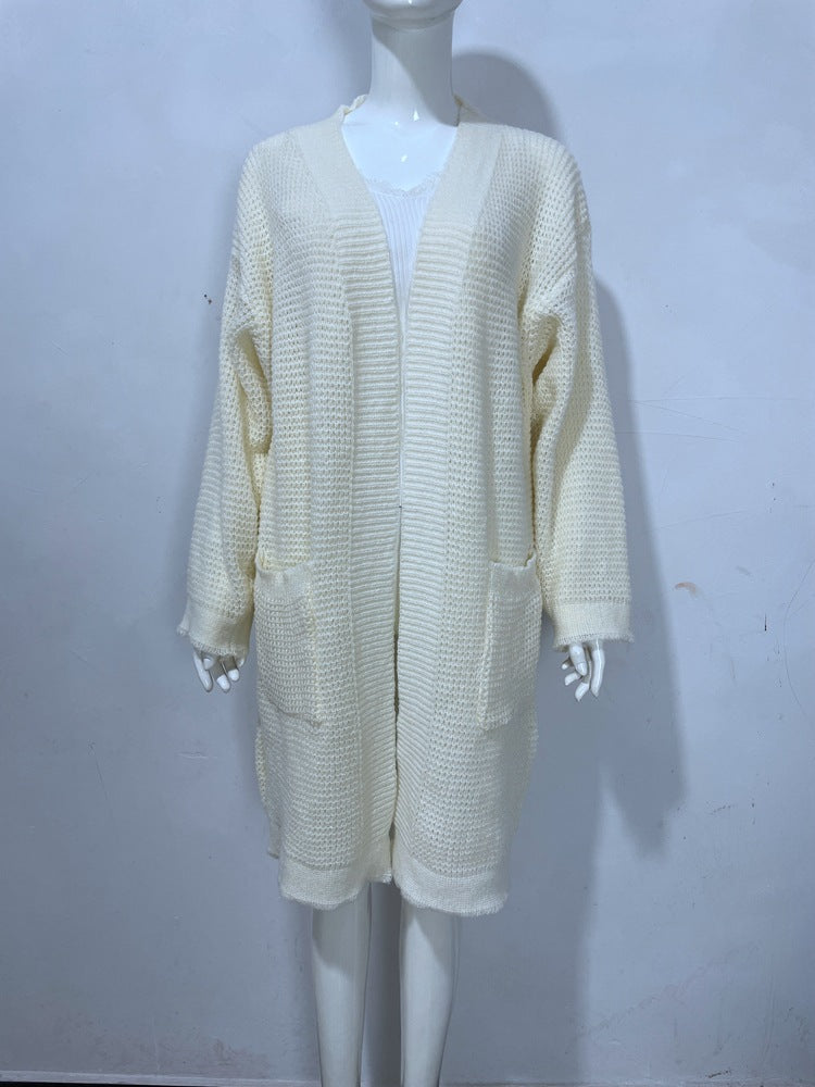 Women's Oversized Chunky Knit Long Cardigan with Pockets