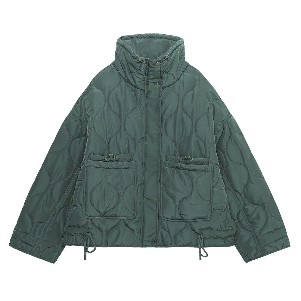Women's Oversized Streetwear Quilted Utility Jacket