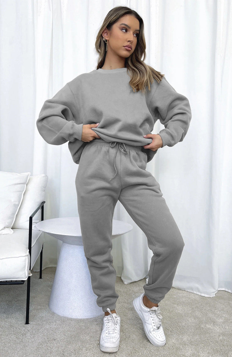 Women's Oversized Crewneck Sweatshirt & Jogger Lounge Set