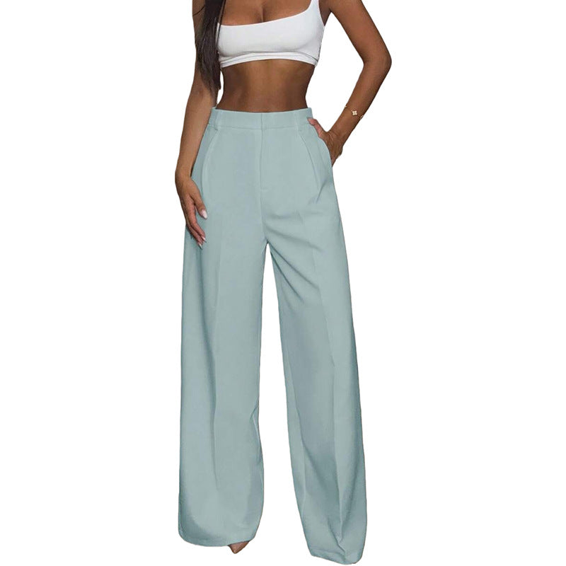 High Waisted Wide Leg Dress Pants Casual Work Trousers